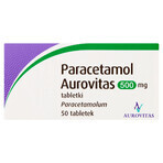 Paracétamol Aurovitas 500 mg, 50 comprimés