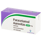 Paracétamol Aurovitas 500 mg, 50 comprimés