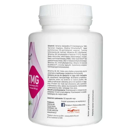Aliness Vitamin-B-Komplex B-50 Methyl TMG Plus, 100 pflanzliche Kapseln