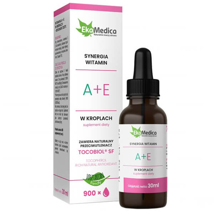 EkaMedica Synergie van vitamine A + E, druppels, 30 ml