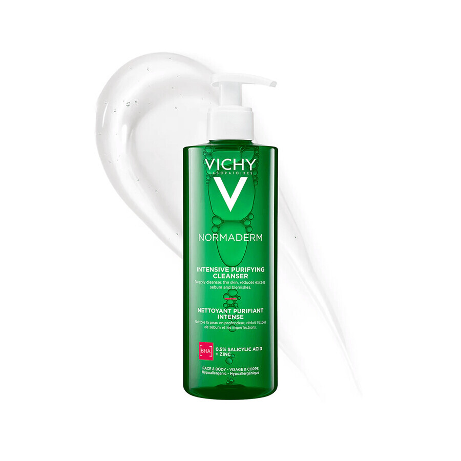 Vichy Normaderm, gel de curățare profundă pentru față și corp, 400 ml