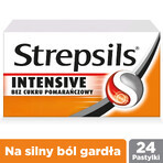 Strepsils Intensiv zuckerfrei Orange 8,75 mg, 24 Lutschtabletten