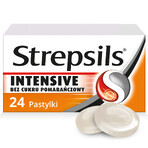 Strepsils Intensiv zuckerfrei Orange 8,75 mg, 24 Lutschtabletten