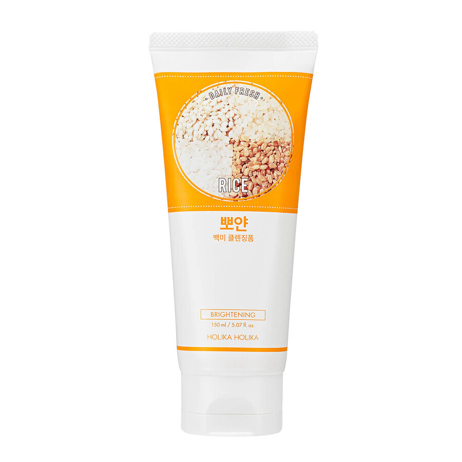 Holika Holika Daily Fresh Rice Cleansing Foam, verhelderend gezichtsreinigingsschuim, 150 ml