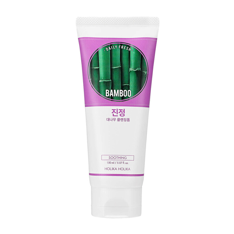 Holika Holika, Daily Fresh Bamboo, gezichtsreinigingsschuim, bamboe, 150 ml