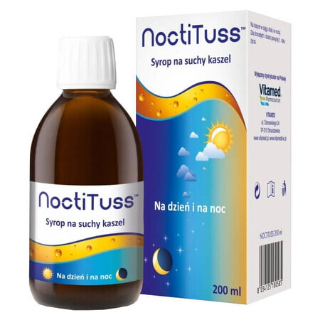 NoctiTuss, Sirup gegen trockenen Husten, ab 1 Jahr, 200 ml