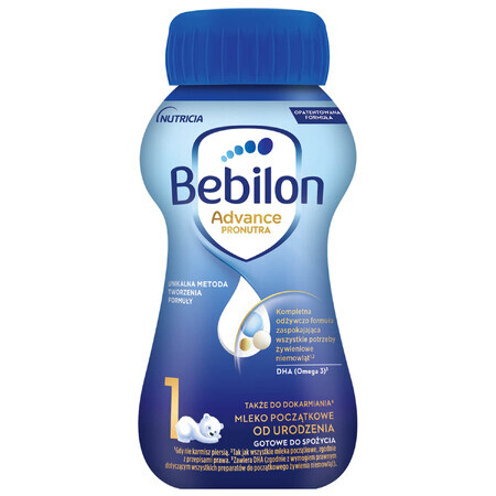 Bebilon Advance Pronutra 1, ready-to-drink infant milk, from birth, 200 ml