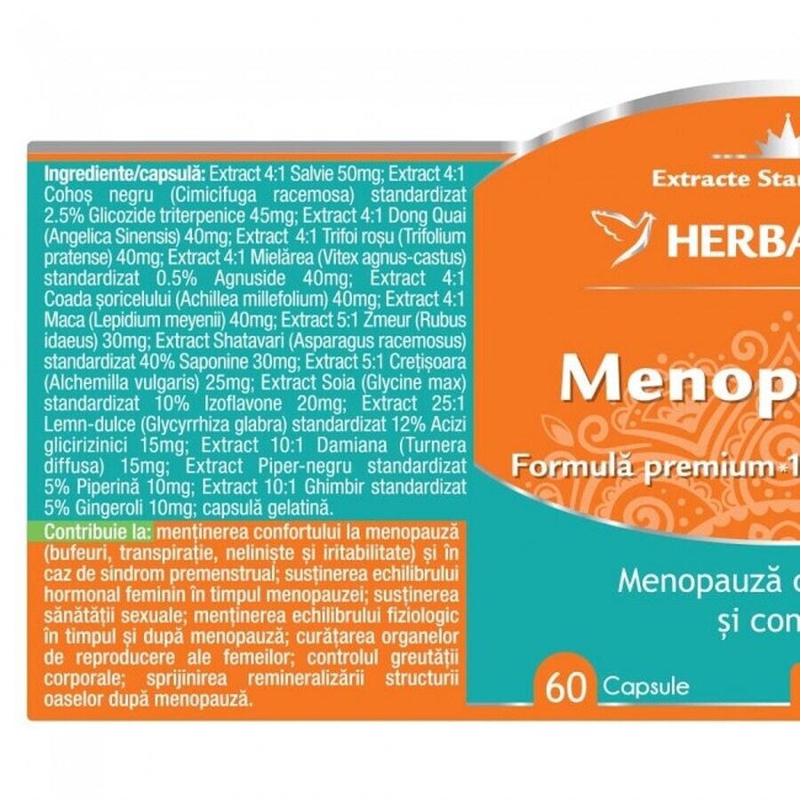 Menopause, 120 Kapseln, Herbagetica