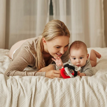 Canpol Babies, minge de contrast din pluș, jucării senzoriale, de la naștere, 1 buc