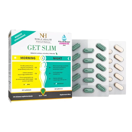 Noble Health Get Slim Morning, 60 Tabletten + Night, 30 Tabletten 