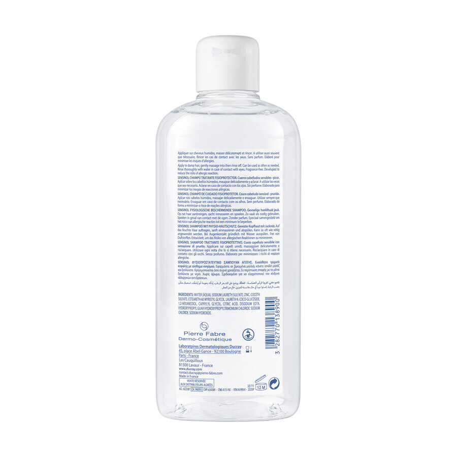 Ducray Sensinol, Haarshampoo, physiologischer Schutz, 400 ml