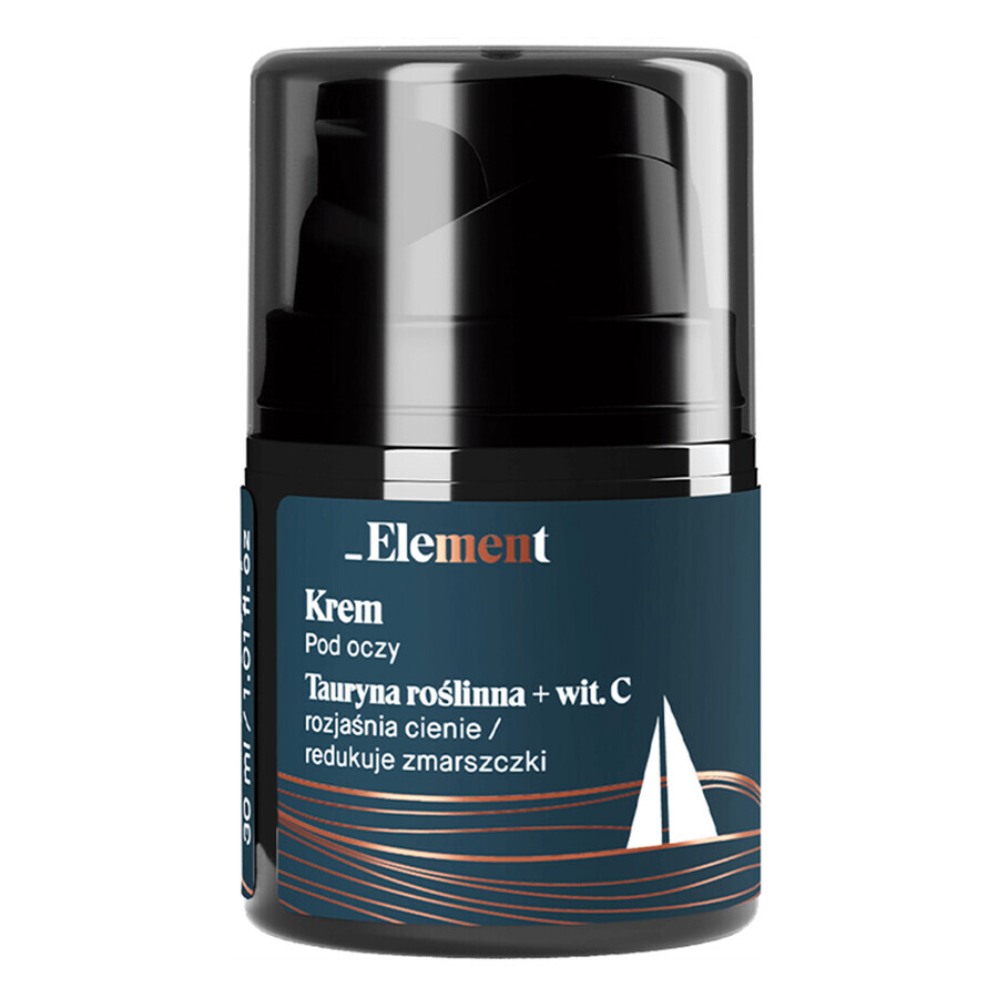 Element Men, aufhellende, reduzierende Augencreme, pflanzliches Taurin + Vitamin C, 30 ml