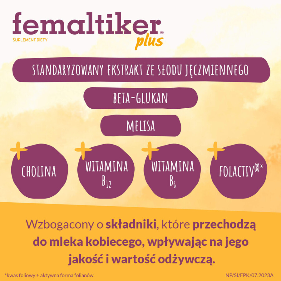 Femaltiker Plus, Karamellgeschmack, 12 Beutel