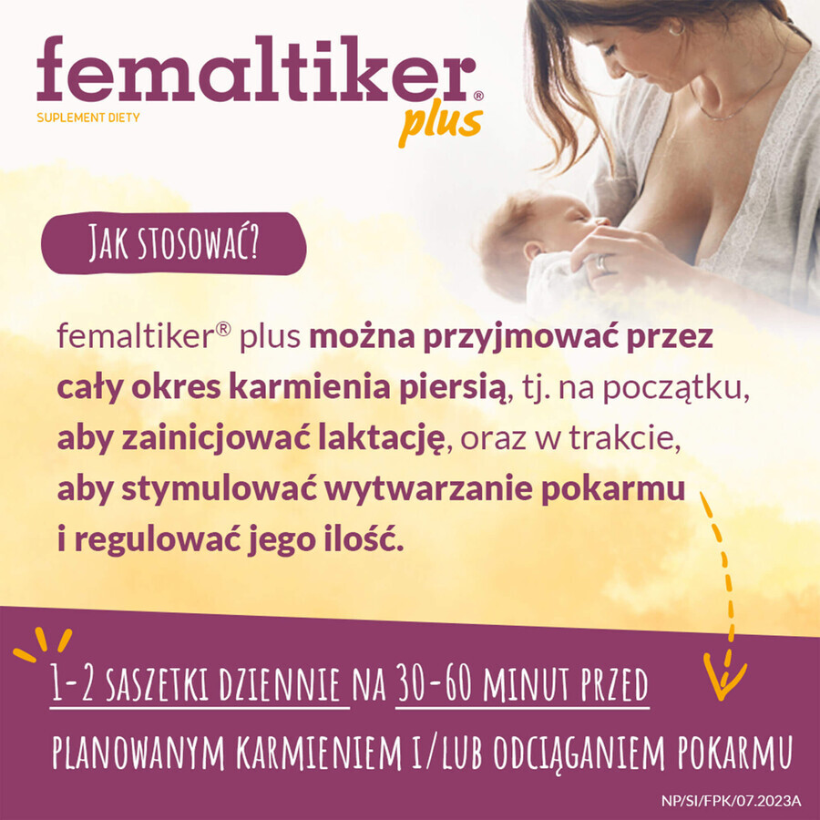 Femaltiker Plus, Karamellgeschmack, 12 Beutel