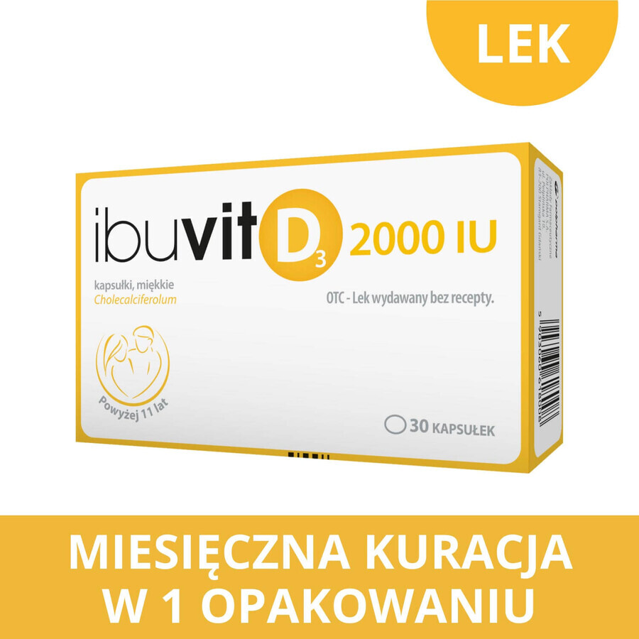 Ibuvit D3 2000 IU, 30 capsules