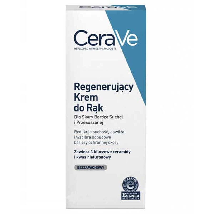 CeraVe, regenerating hand cream, very dry and dehydrated skin, 100 ml