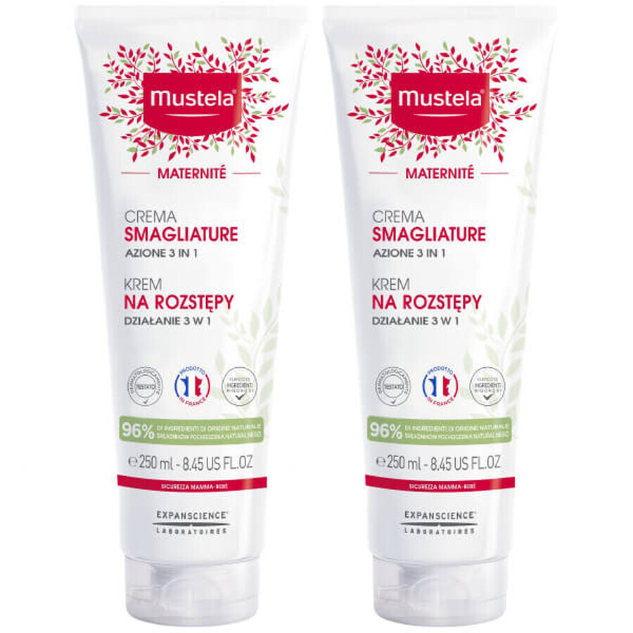 Set Mustela Maternite, cremă pentru vergeturi, 2 x 250 ml 