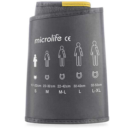 Microlife, bracciale per la pressione sanguigna serie B, nero, misura S, 17-22 cm, 1 pz.