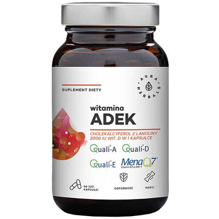 Aura Herbals Vitamin ADEK, 90 capsules