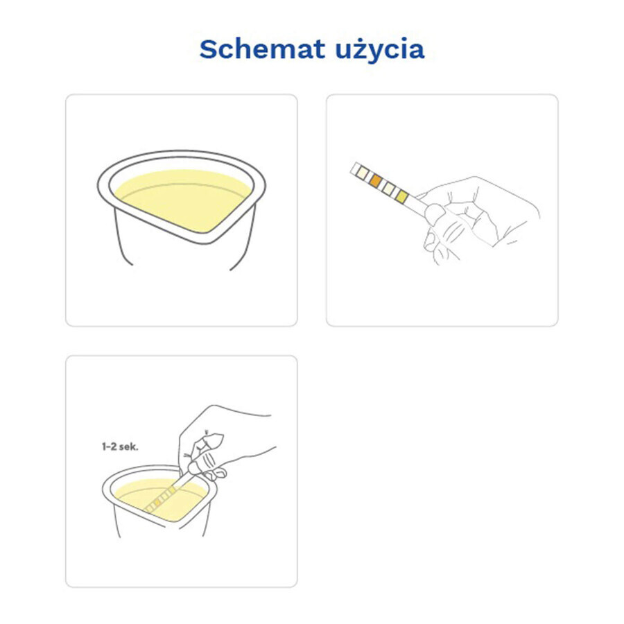 Diather Urinary Tract Infection Test, Heimtest zum Nachweis von Leukozyten, Blut, Nitrit und Protein im Urin, für Kinder und Erwachsene, 1 Stück