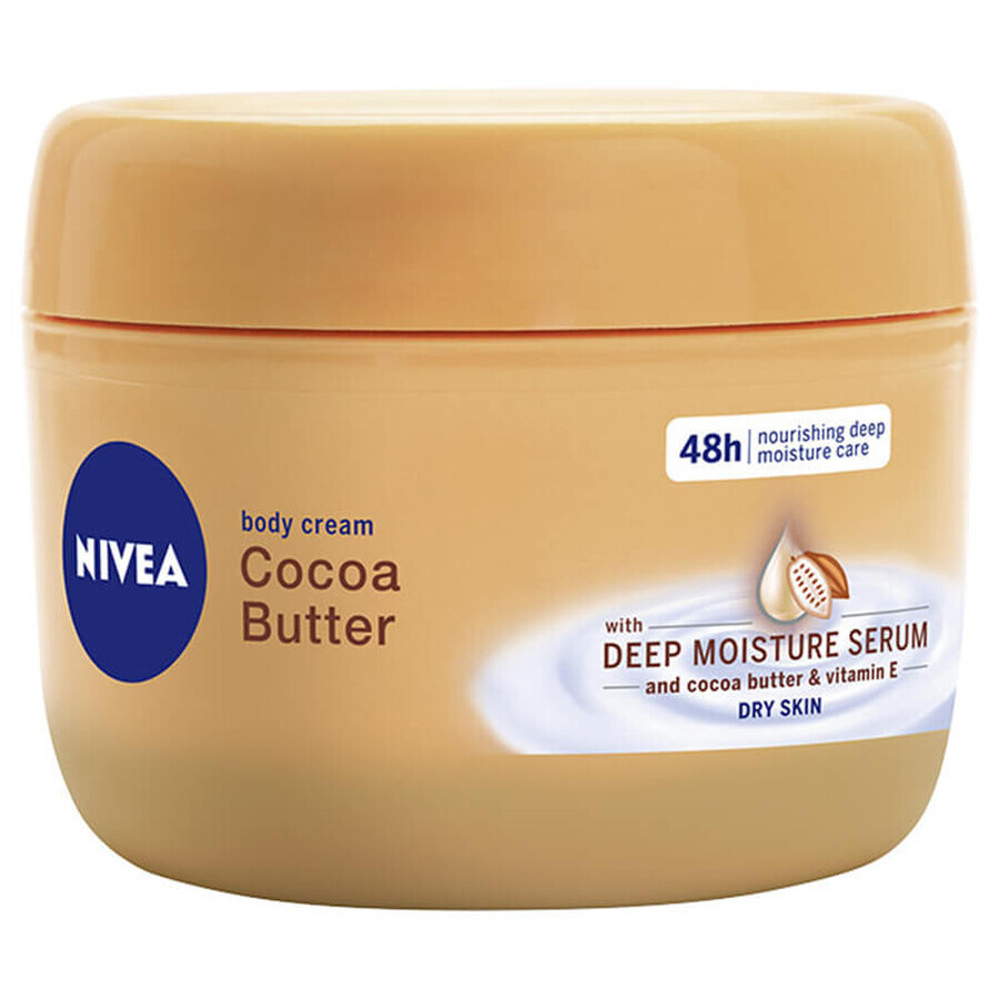 Nivea Cocoa Butter, nährende Körperbutter mit Kakaobutter 250 ml