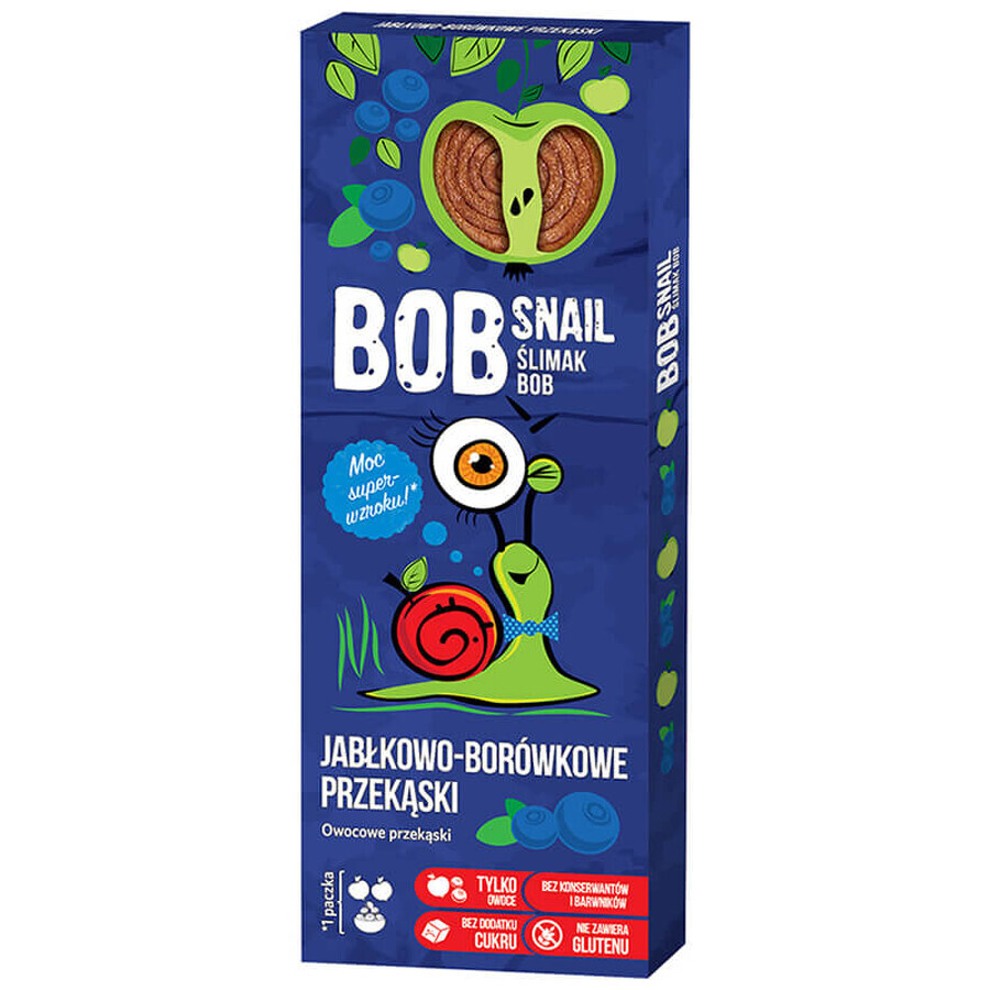 Bob Snail Roll Fruchtsnack, Apfel, Heidelbeere, 30 g