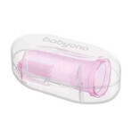 BabyOno, Fingerbürste für erste Zähne, Silikon, rosa, 723/03, 1 Stück