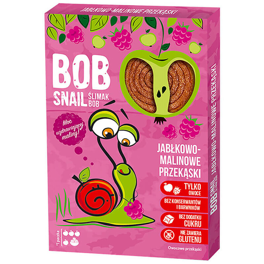 Bob Snail Roll Fruchtsnack, Apfel, Himbeere, 60 g