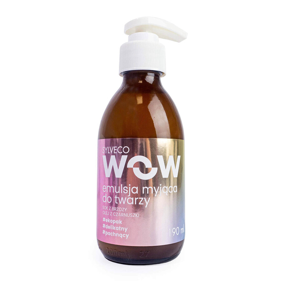 Sylveco WOW, emulsión limpiadora facial, 190 ml