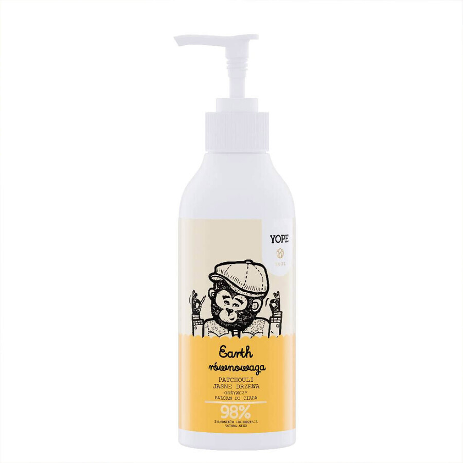 Yope Earth Balance, nährende Körperlotion, Patchouli und helle Hölzer, 300ml