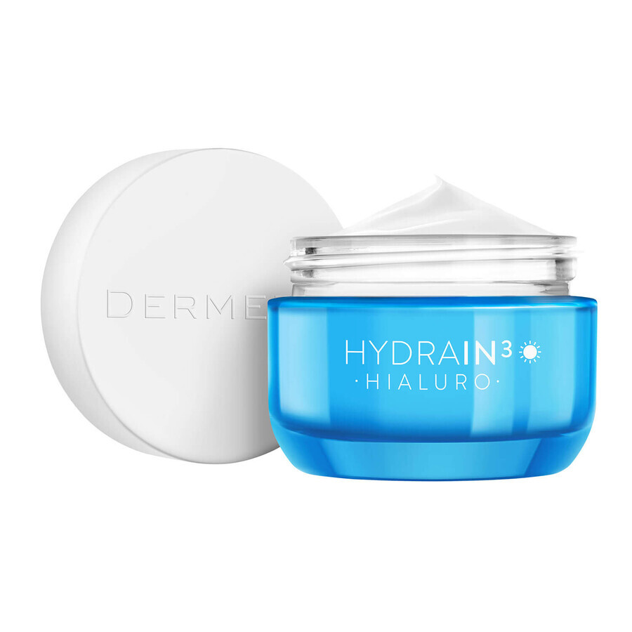 Dermedic Hydrain 3 Hialuro, crème hydratante profonde, peau sensible, sèche et déshydratée, 50 ml