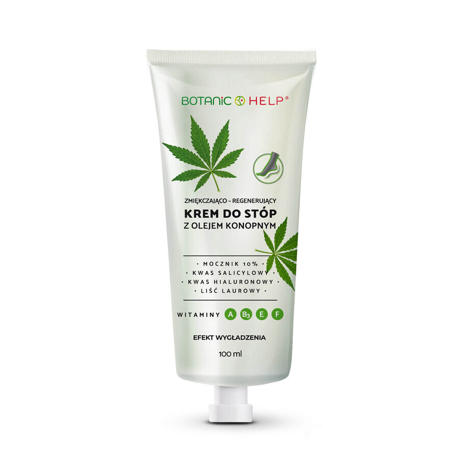 Botanic Help, softening and regenerating foot cream with hemp oil, 100 ml