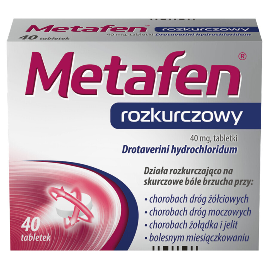 Metafen diastolisch 40 mg, 40 tabletten