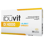 Ibuvit D3 4000 + K2 MK-7 Omega 3, 30 capsule molli