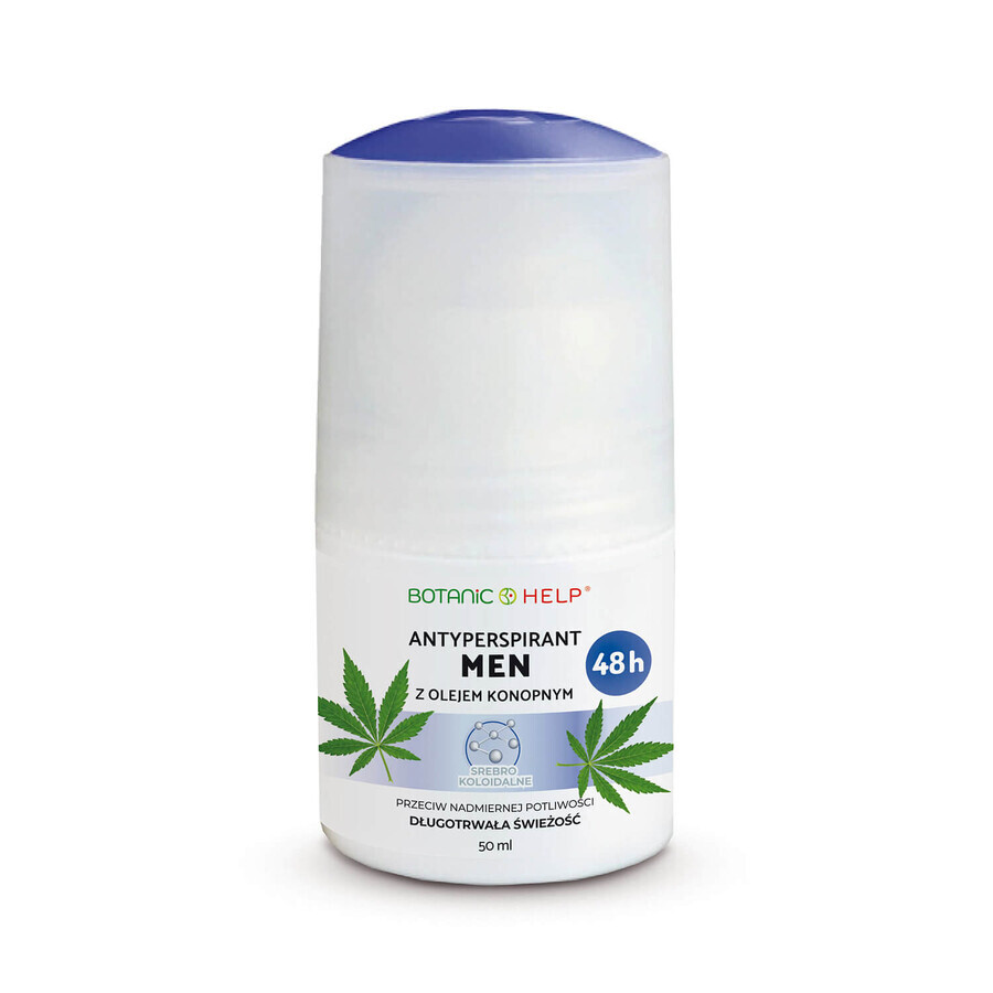 Botanic Help Men, 48h Antitranspirant-Roll-on mit Hanföl, 50 ml 