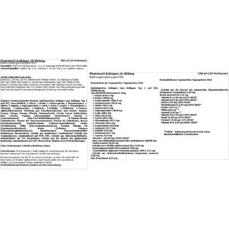PharmoVit Kollagen 10000 mg, 500 ml
