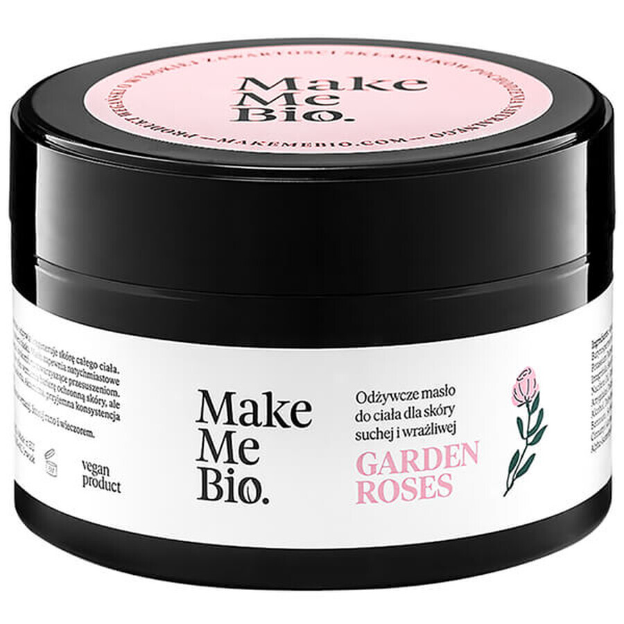 Make Me Bio Garden Roses, manteca corporal nutritiva, 230 ml