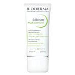 Bioderma Sebium Mat Control, mattierende Feuchtigkeitspflege für fettige Haut und Mischhaut, 30 ml