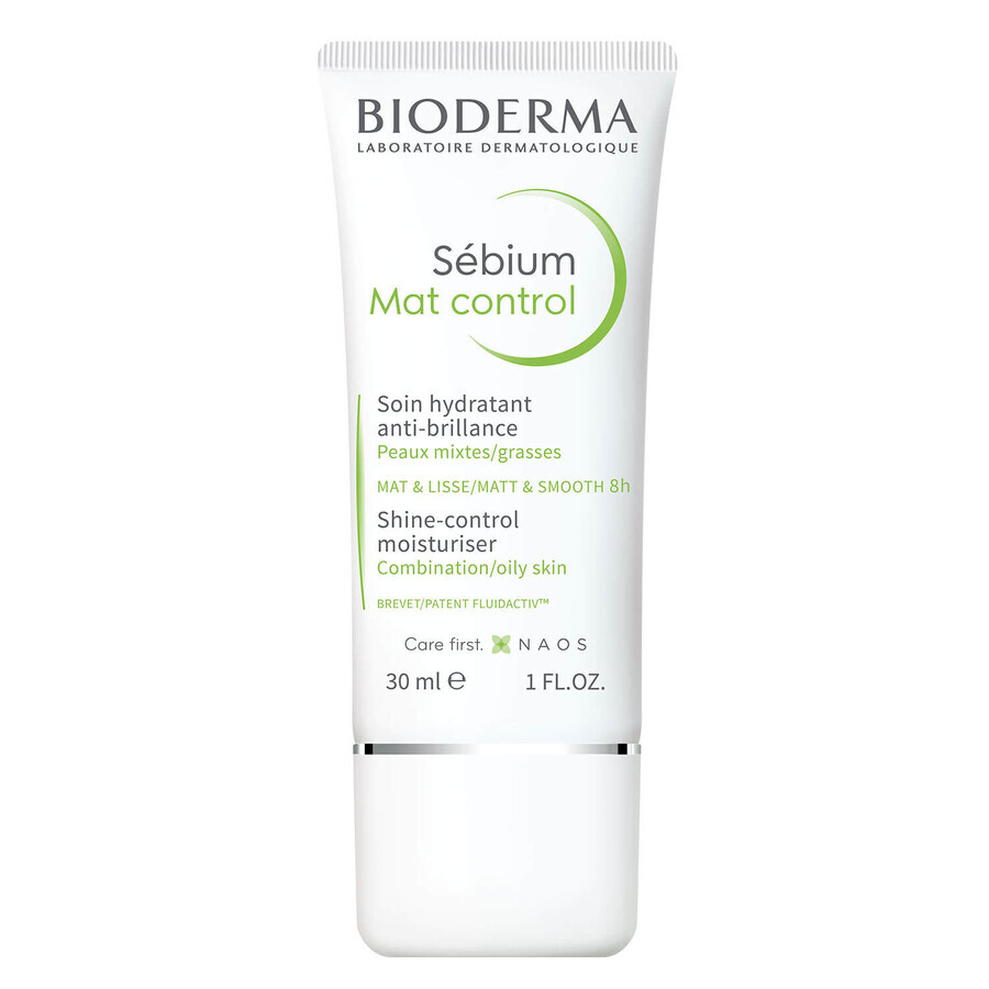 Bioderma Sebium Mat Control, mattierende Feuchtigkeitspflege für fettige Haut und Mischhaut, 30 ml