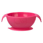 B.Box, bowl with suction cup and spoon, silicone, Strawberry Shake, from 6 months, 240 ml