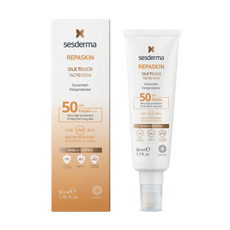 Sesderma Repaskin Silk Touch, Sonnenschutzmittel für das Gesicht, SPF 50, 50 ml