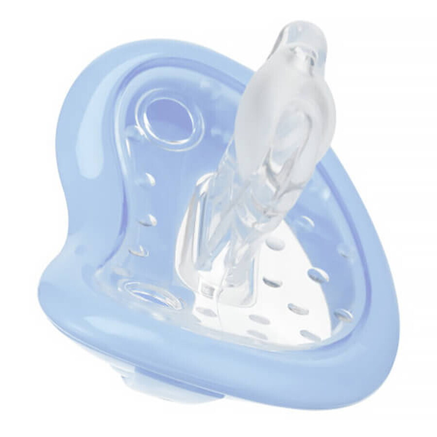 Curaprox Baby, sucette, silicone, bleu, taille 1, 1-2,5 ans, 1 pièce