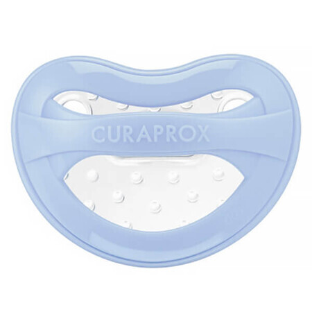 Curaprox Baby, sucette, silicone, bleu, taille 1, 1-2,5 ans, 1 pièce