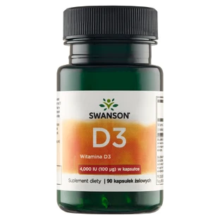 Swanson D3, Vitamin D 4000 IU, 90 Gel-Kapseln
