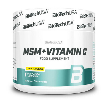 MSM + Vitamin C, 150 g, Biotech USA