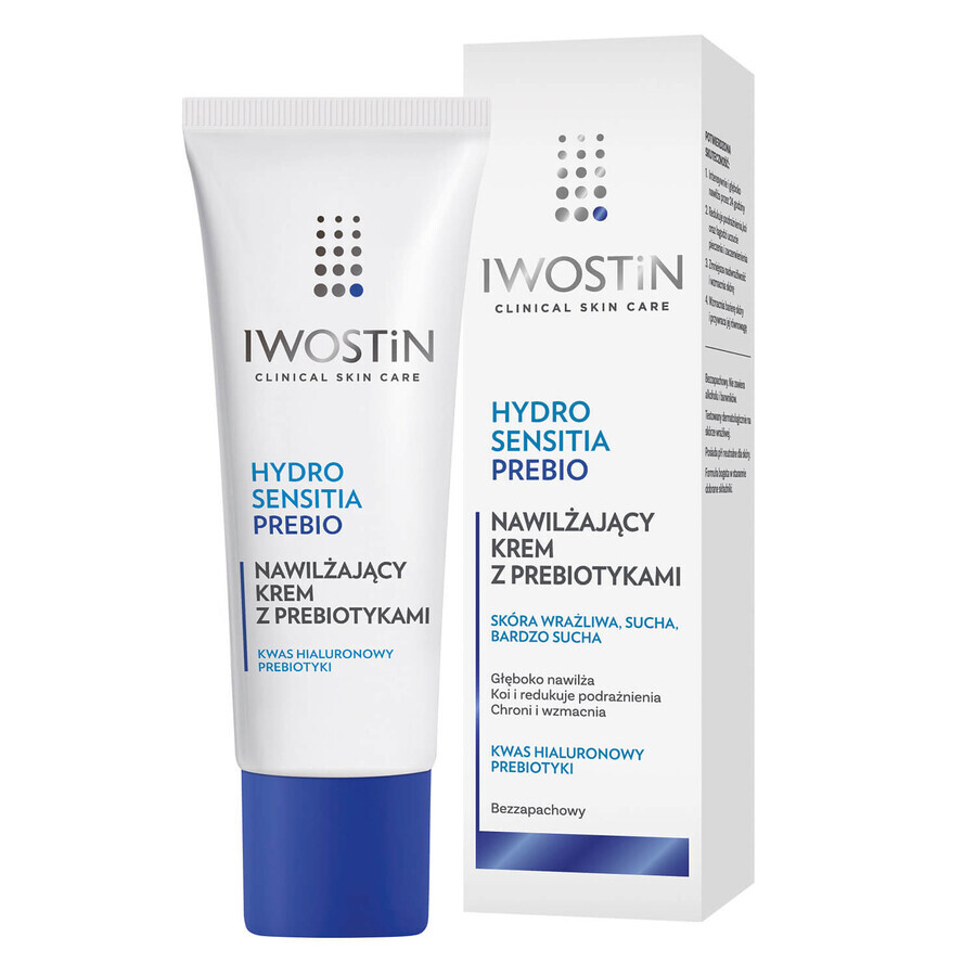 Iwostin Hydro Sensitia Prebio, moisturizing cream with prebiotics, sensitive, dry and very dry skin, 50 ml