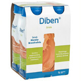 Diben Drink, nutritional preparation, apricot and peach flavor, 4 x 200 ml