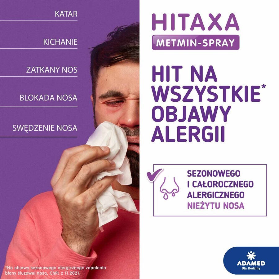 Hitaxa Metmin-Spray 50 µg/dose, nasal spray, suspension, 140 doses