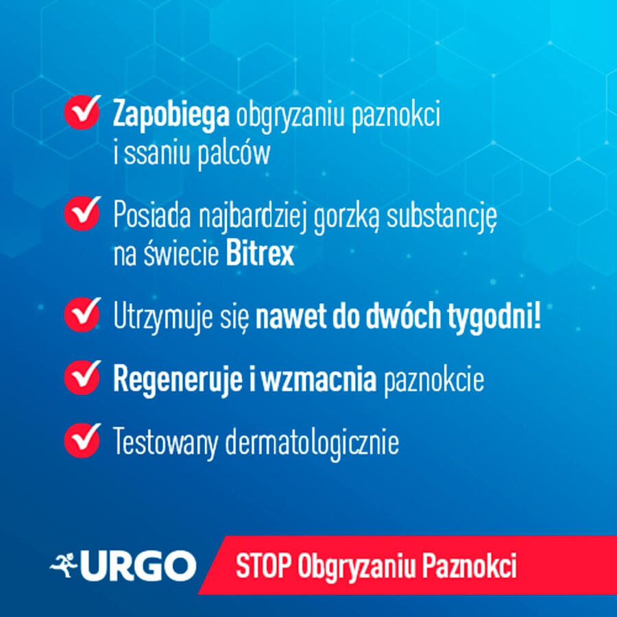 Urgo Filmogel Stop Nail Biting &amp; Regeneration, cerotto liquido per unghie, 9 ml