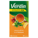 Verdin Fix met citrusvruchten, 20 zakjes